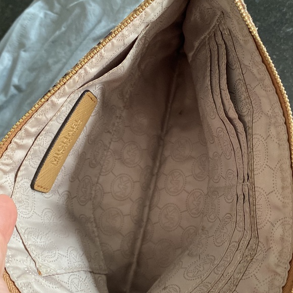 MICHAEL KORS - Gold studded python leather clutch - Picture 4 of 6